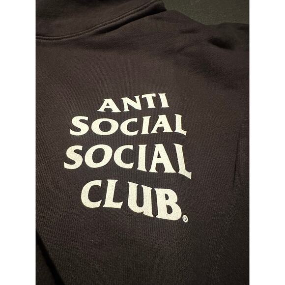 NWT Designer Anti Social Social Club Black Pull-over Hoodie Size M Unisex Design - Picture 4 of 8